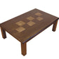 Japanese Ash Wood Grain Veneer Checkered Pattern Kotatsu 'rocca'