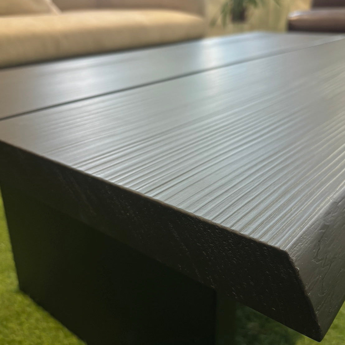 Black Oguni Japanese Cedar Coffee Table