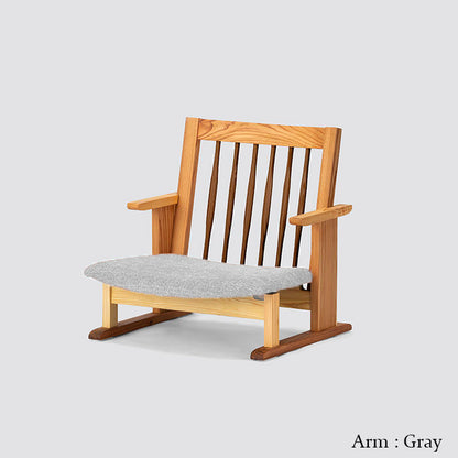 Japanese Solid Wood Japandi Low Chair - Virtue