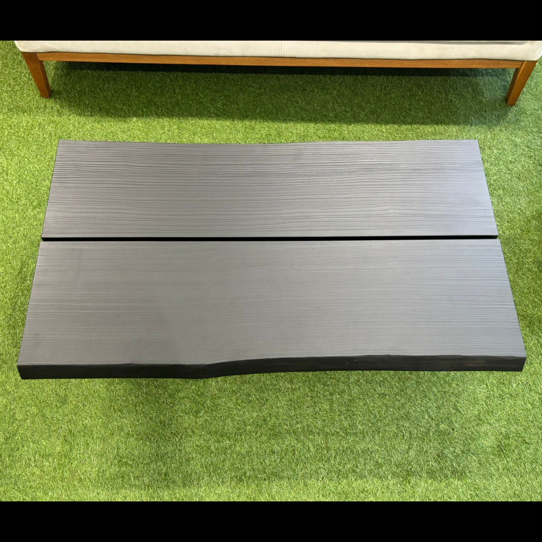 Black Oguni Japanese Cedar Coffee Table