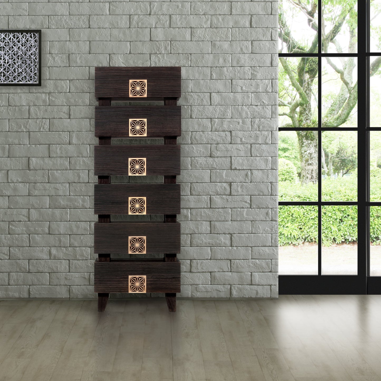 Modular Yakikir Wooden Tower Chest - Tutem