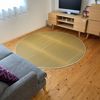 【Noguchi】 Round Tatami Rug Diameter 78.7inc(200cm) Japanese Traditional mat