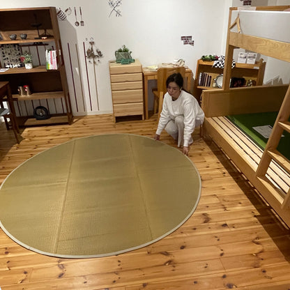 【Noguchi】 Round Tatami Rug Diameter 78.7inc(200cm) Japanese Traditional mat