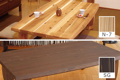 kotatsu made with solid Japanese cedar for the tabletop