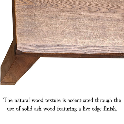 Japanese Kotatsu Table, Made in Japan – Natural Ash Wood, Year-Round Low Table, 41/47/59 in, Natural or Brown