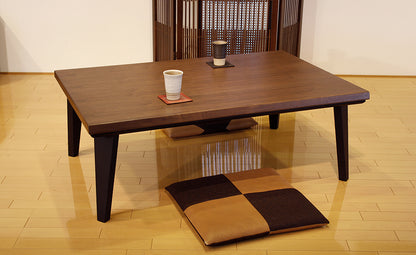 Noce - Stylish Walnut Kotatsu - Japanese Living Heated Table for All Seasons