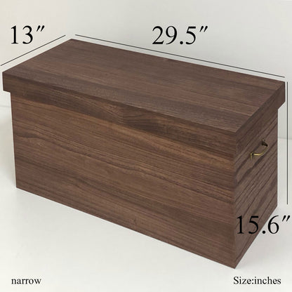 Rectangular type paulownia stool storage box W29.5"(75cm)