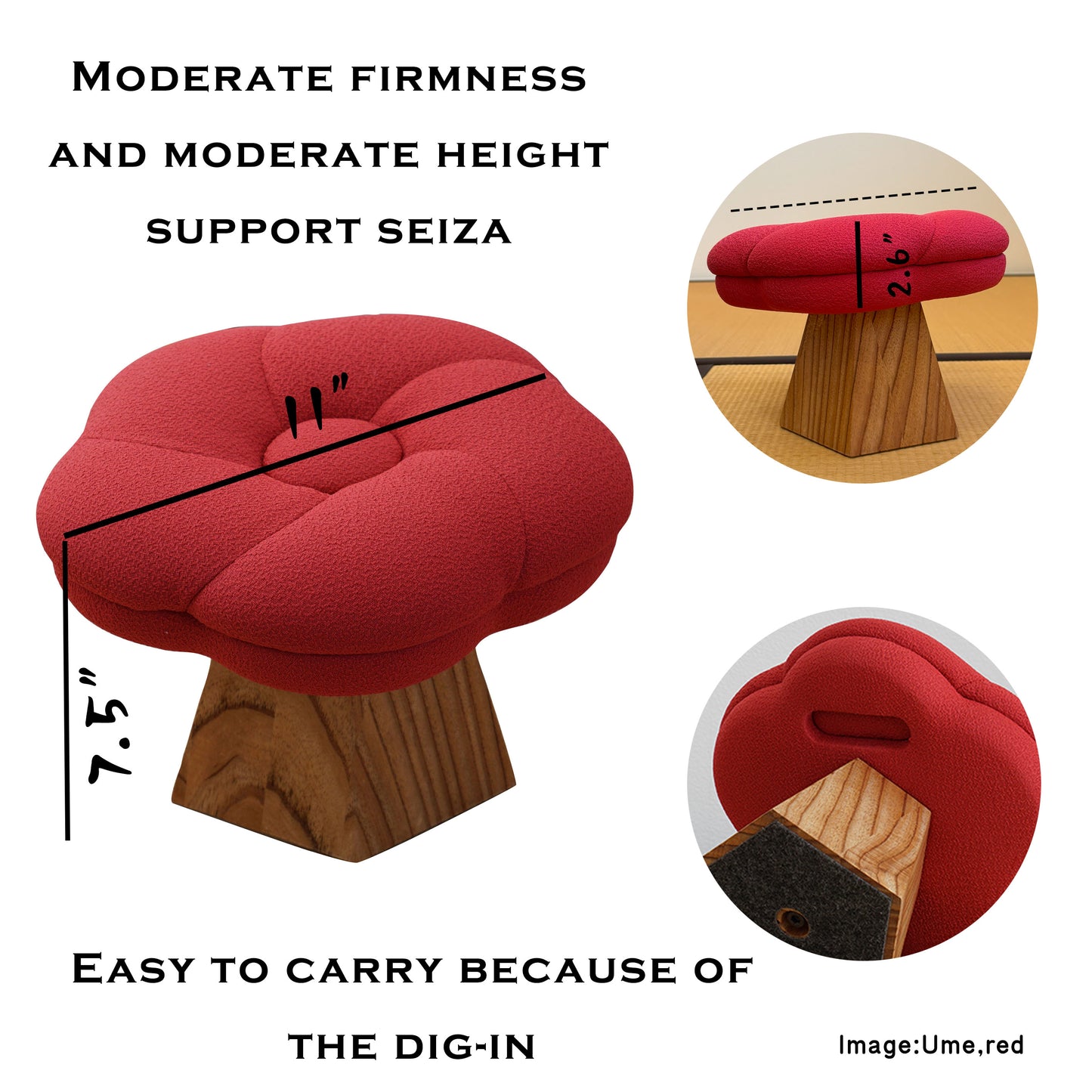 Comfortable Traditional Japanese Seiza Stool