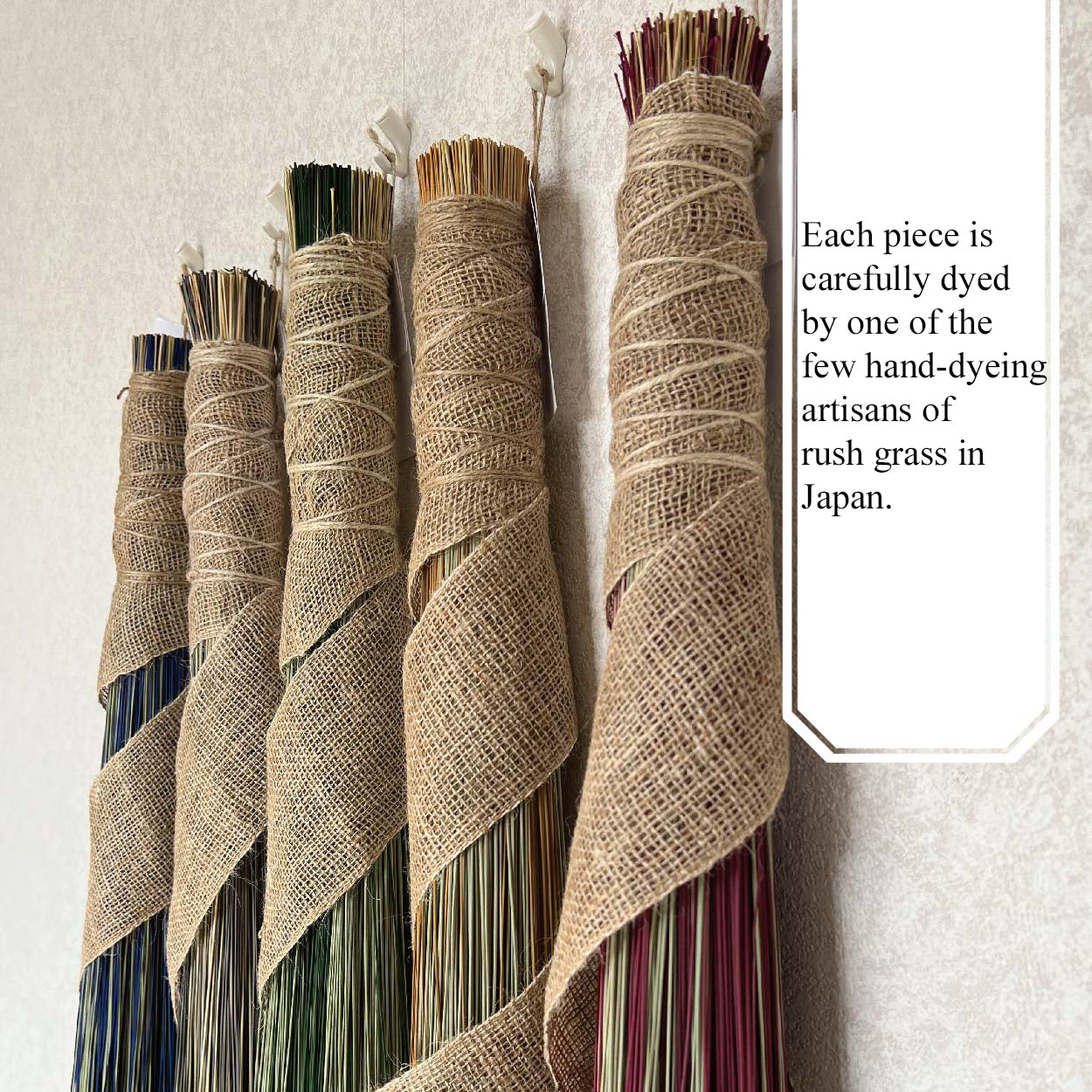 Aromatic Igusa Ornament Swag,Japanese Tradtional Rush,Hand-Dyed by artisans,Made in Japan