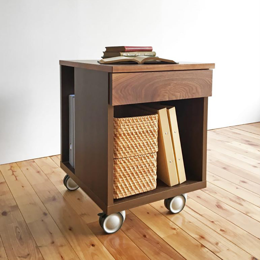 Lemora open wagon, Made in Japan, drawer, caster, for Bookstand