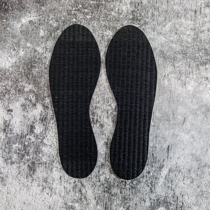 Japanese rush grass insoles that can be cut to fit shoes, for prevention of athlete's foot and foot swelling