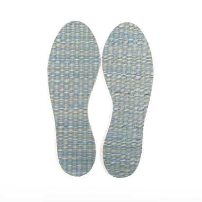 Japanese rush grass insoles that can be cut to fit shoes, for prevention of athlete's foot and foot swelling